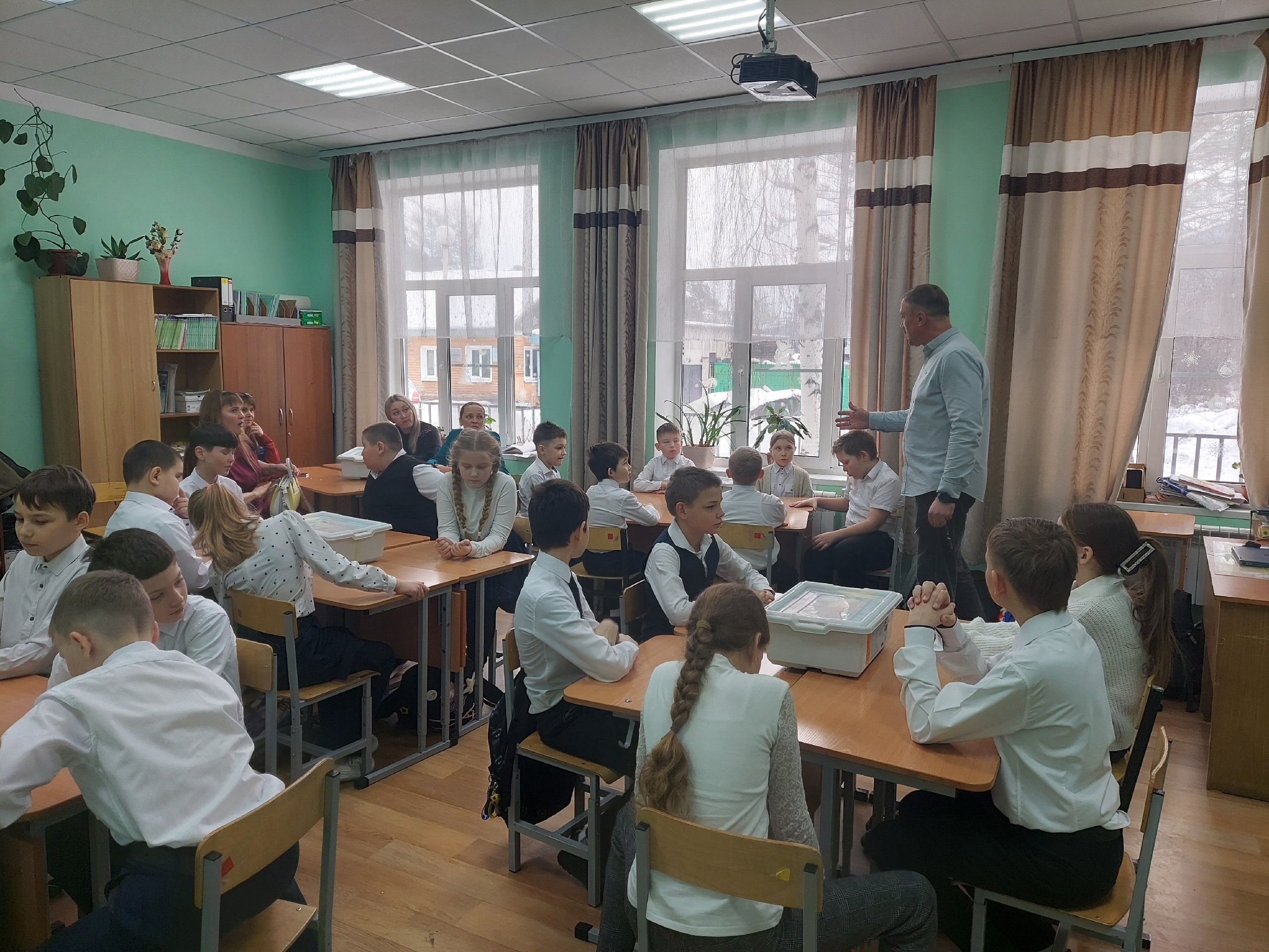 Открытый урок по робототехнике в 4 классе.